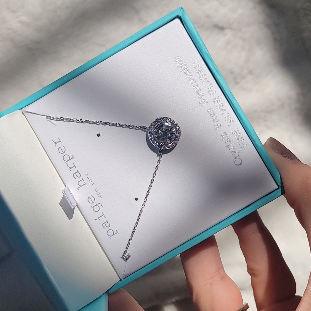 Paige Harper Swarovski Crystal Halo Necklace - Picture 1 of 7